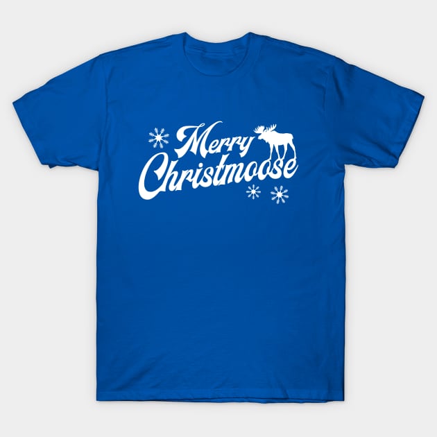 Funny Christmas Moose Pajamas Tshirt & Cute Xmas Gift for Moose Lovers T-Shirt by teemaniac